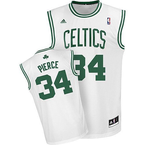  NBA Boston Celtics 34 Paul Pierce New Revolution 30 Home White Jersey